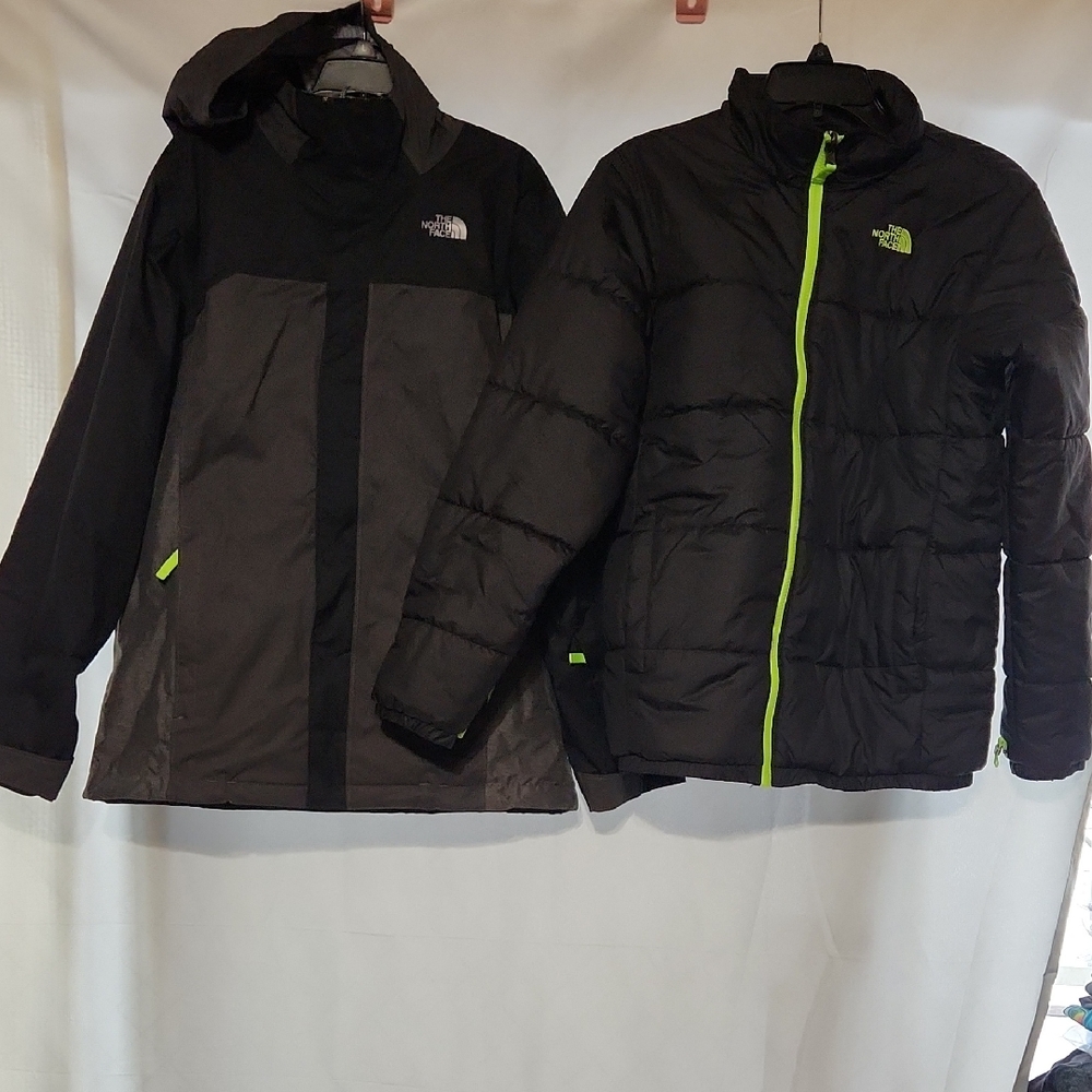 North Face 3-in-1 Coat XL 18/20 Grey Black